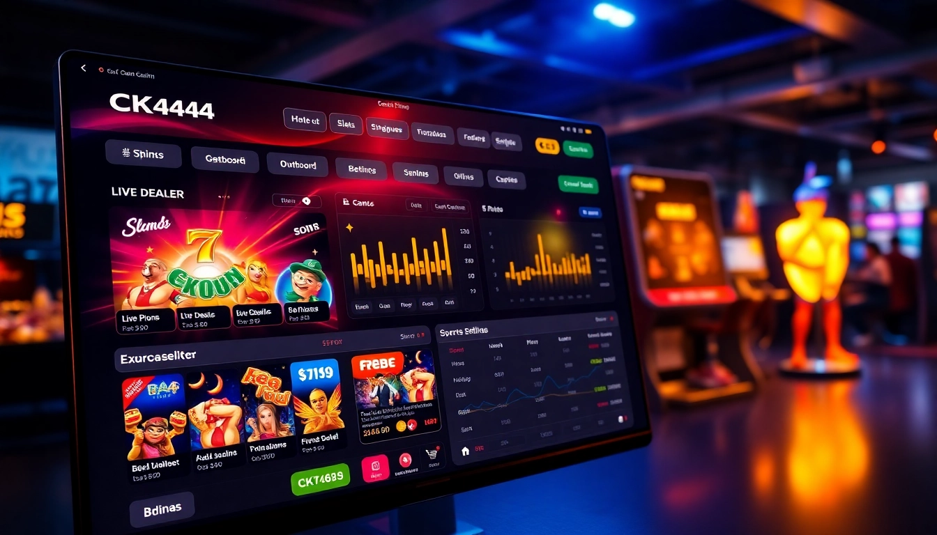 Access the ck4444 com app on your device featuring a dynamic casino platform with slots, live dealer tables, and sports betting features for seamless gaming experience.