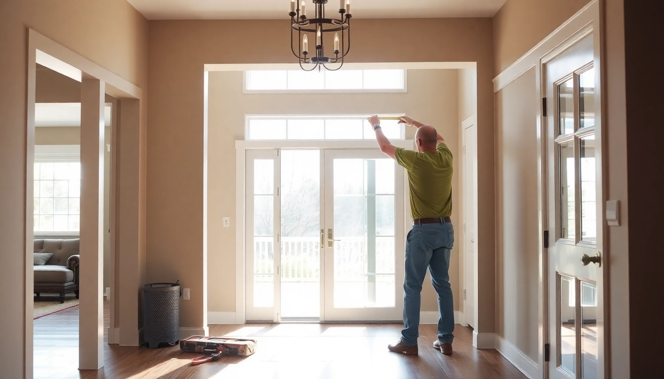 Homeowner demonstrates how to replace a sliding glass door with a new energy-efficient unit.