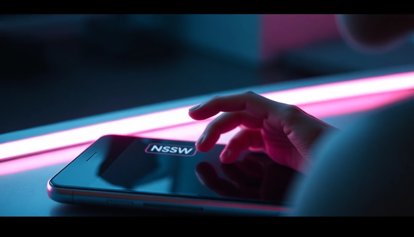 Engaging NSFW AI chat interface with intimate visuals, highlighting discreet conversation on a modern device for accessible adult AI interactions.